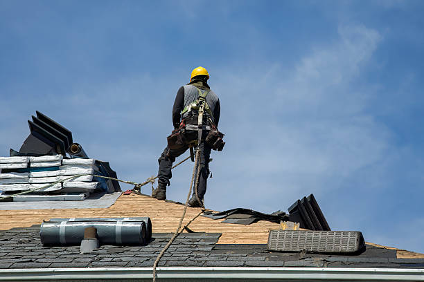 Professional Storm Damage Roof Repair technician working in Yanceyville, NC